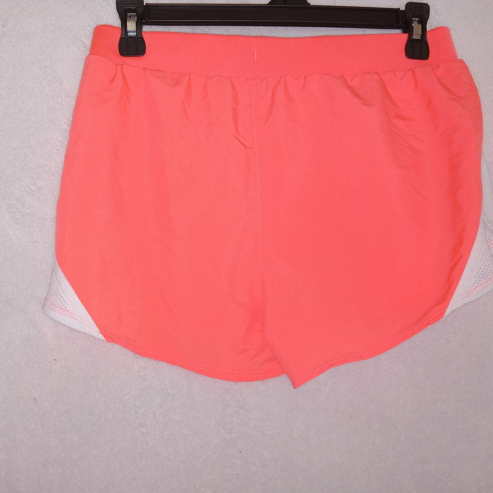 Under Armour Women's Neon Coral Running Shorts Size Small - Picture 3 of 4